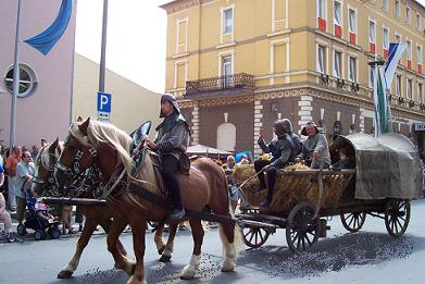 Historischer Drachenstichumzug in Furth im Wald